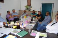 بالصور: وفد من يافا يُهنئ الشيخ وائل محاميد في منصبه الجديد بإدارة مدرسة الهدى بالرملة